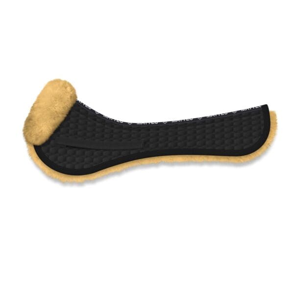 Mattes zadelonderlegger bontrand voorkant