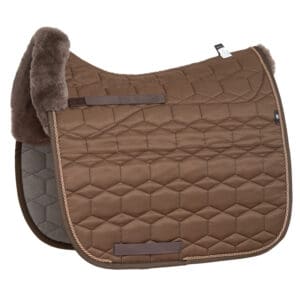Mattes Dekje Dressuur met Bont - Taupe
