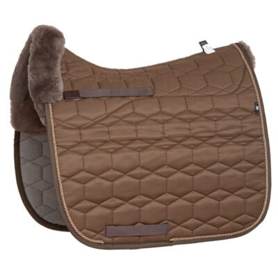 Mattes Dekje Dressuur met Bont - Taupe