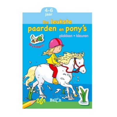 De leukste paarden en ponys Kleurenplaten met 59 stickers