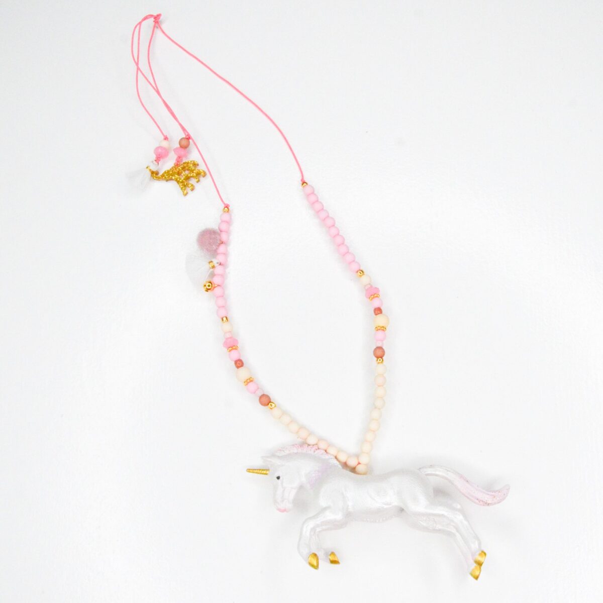 Ketting Cotton Candy met Eenhoorn bedel - Feestbeest