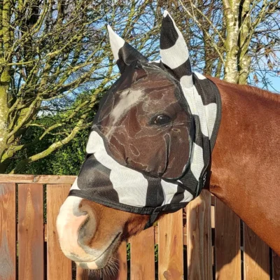 Bucas vliegenmasker Buzz-Off Zebra Deluxe met oren