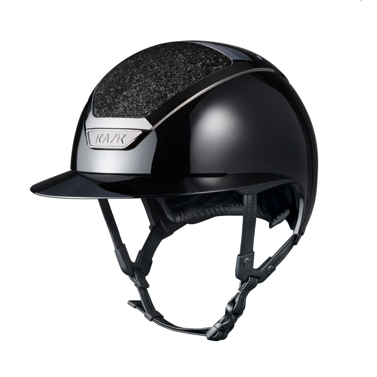 Kask Cap Star Lady Shine Swarovski Midnight Zwart