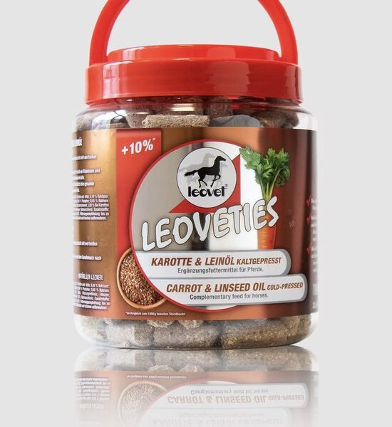 Leoveties paardensnoepjes Wortel & Lijnzaadolie