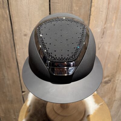 Kask Star Lady Chrome Swarovski In-Out Zwart M