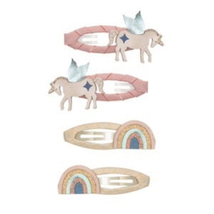 Mimi & Lula Clic Clacs Haarclipjes Eenhoorn & Regenboog