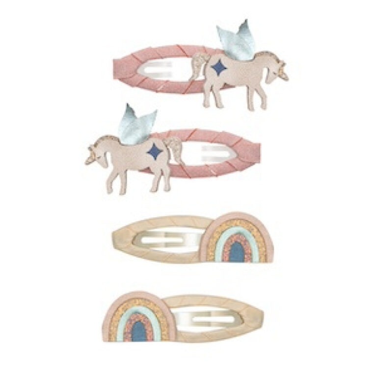 Mimi & Lula Clic Clacs Haarclipjes Eenhoorn & Regenboog
