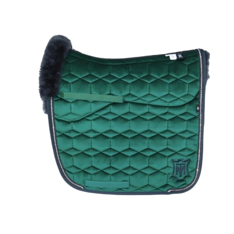 Mattes Dekje Velvet Groen Crystal met Bont
