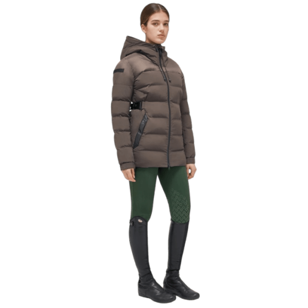 Cavalleria Toscana Lange Winterjas Hooded Nylon Puffer Belt