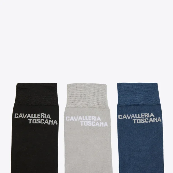 Cavalleria Toscana Sokken 3-Pack Jacquard Logo