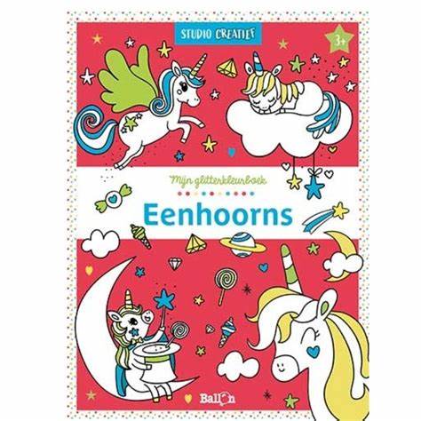Mijn glitterkleurboek – Eenhoorns