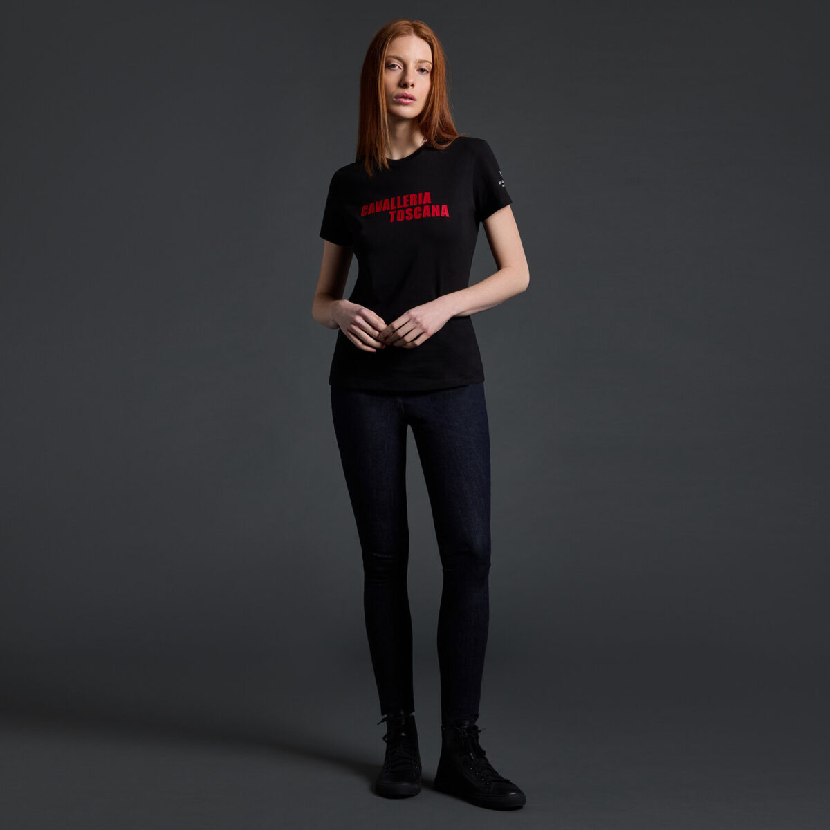 Cavalleria Toscana x Rome Gladiators T-shirt zwart