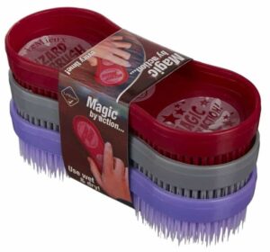 LeMieux Magic Borstel Trio Burgundy/Grey/Purple