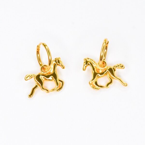 Feestbeest kids Oorbel Golden horse