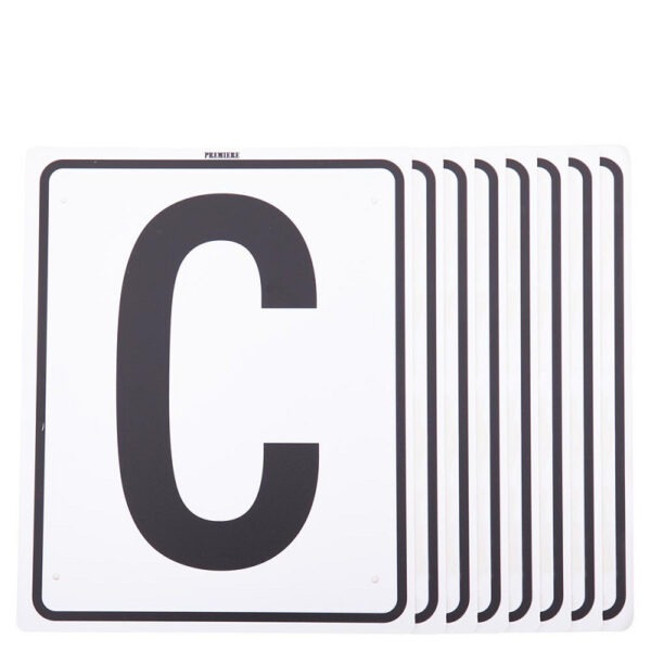 Premiere manegeletters H-E-K-M-B-F-A-C kunststof