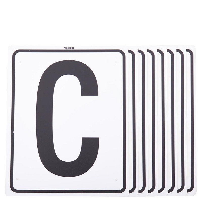 Premiere manegeletters H-E-K-M-B-F-A-C kunststof