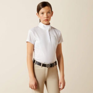 Ariat Wedstrijdshirt Aptos Wit Meisjes