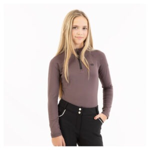 BR Eevolv Zip Up Pullover - Raisin Brown