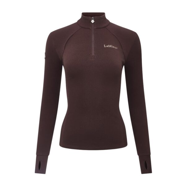 LeMieux Shirt Frances Quarter Zip Fleece Damson