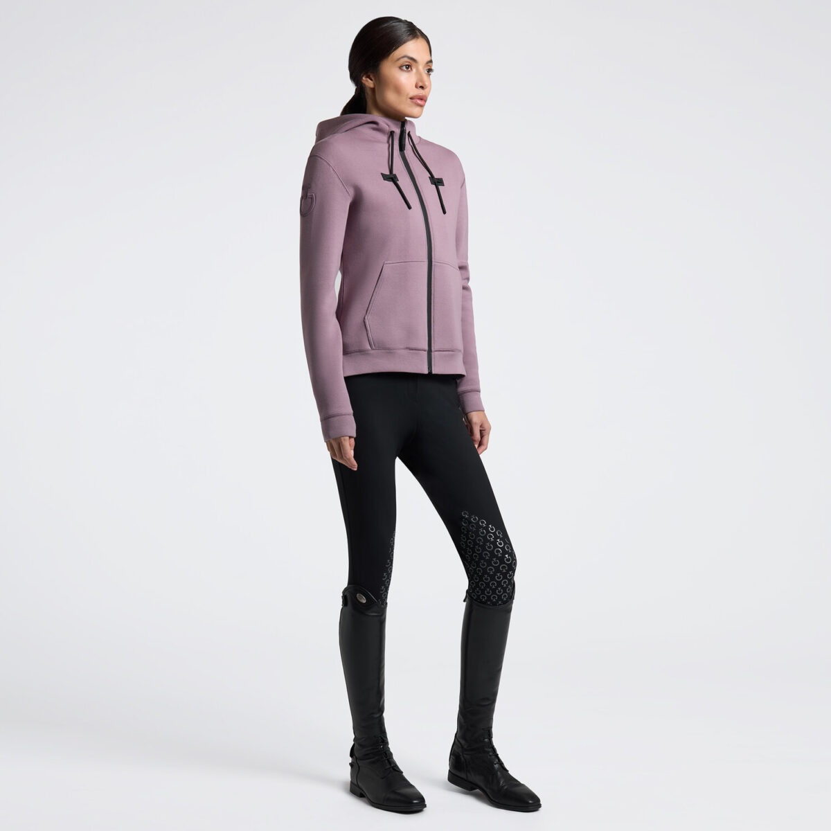 Cavalleria Toscana Cotton Zip Hoodie Dames