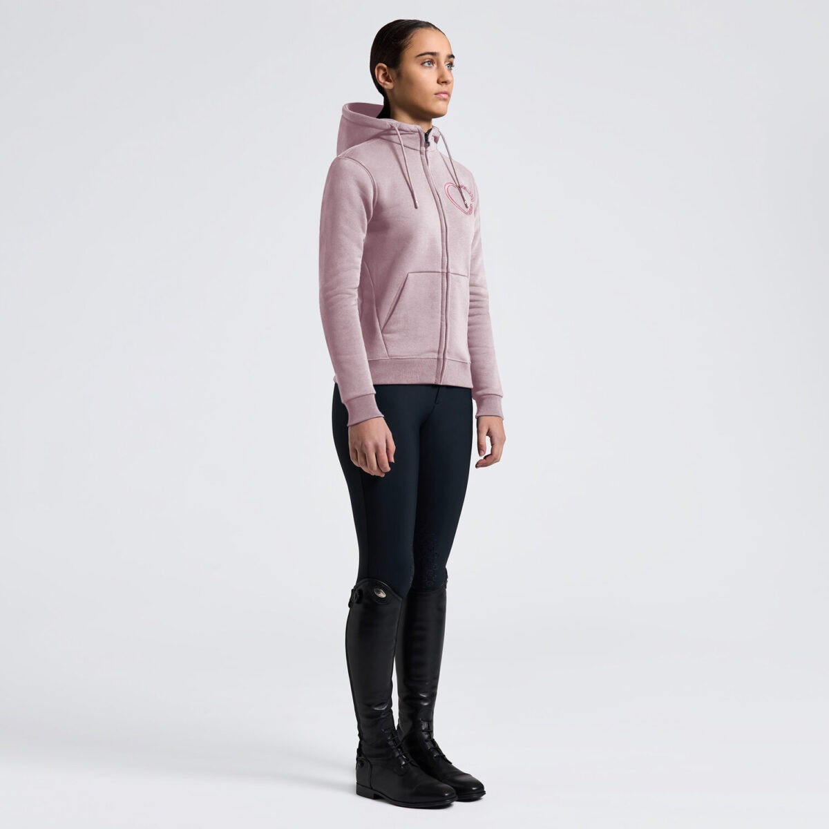 Cavalleria Toscana Cotton Zip Hoodie Meisjes