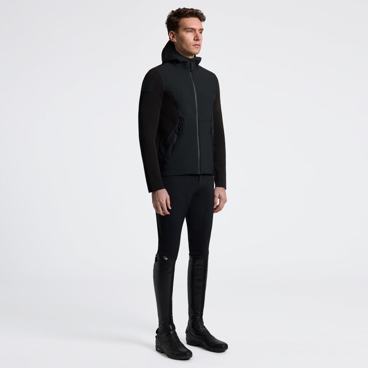 Cavalleria Toscana Technical Knit Softshell Jack Heren