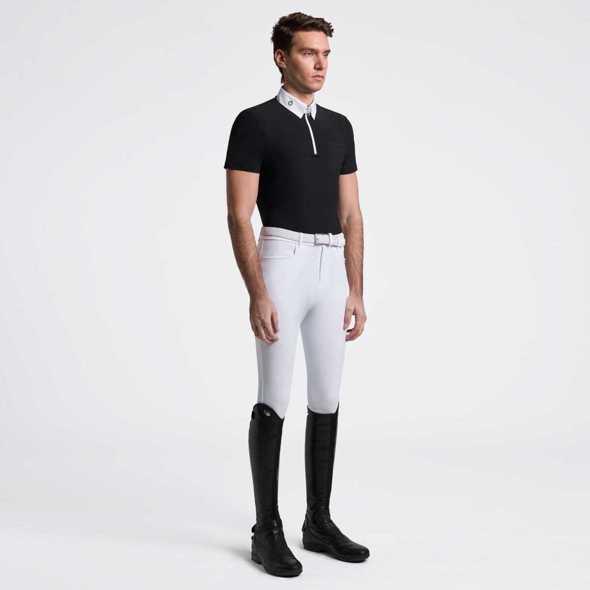 Cavalleria Toscana Wedstrijdshirt korte mouw Pocket Heren