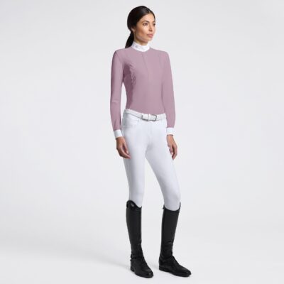 Cavalleria Toscana Wedstrijdshirt Lazer Cut Insert Dames
