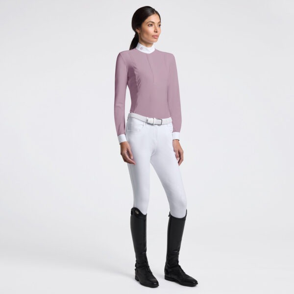 Cavalleria Toscana Wedstrijdshirt Lazer Cut Insert Dames