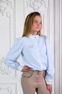 Joline Maxime blouse lichtblauw