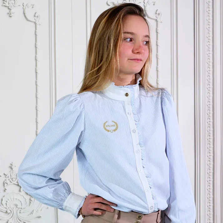 Joline Maxime blouse lichtblauw