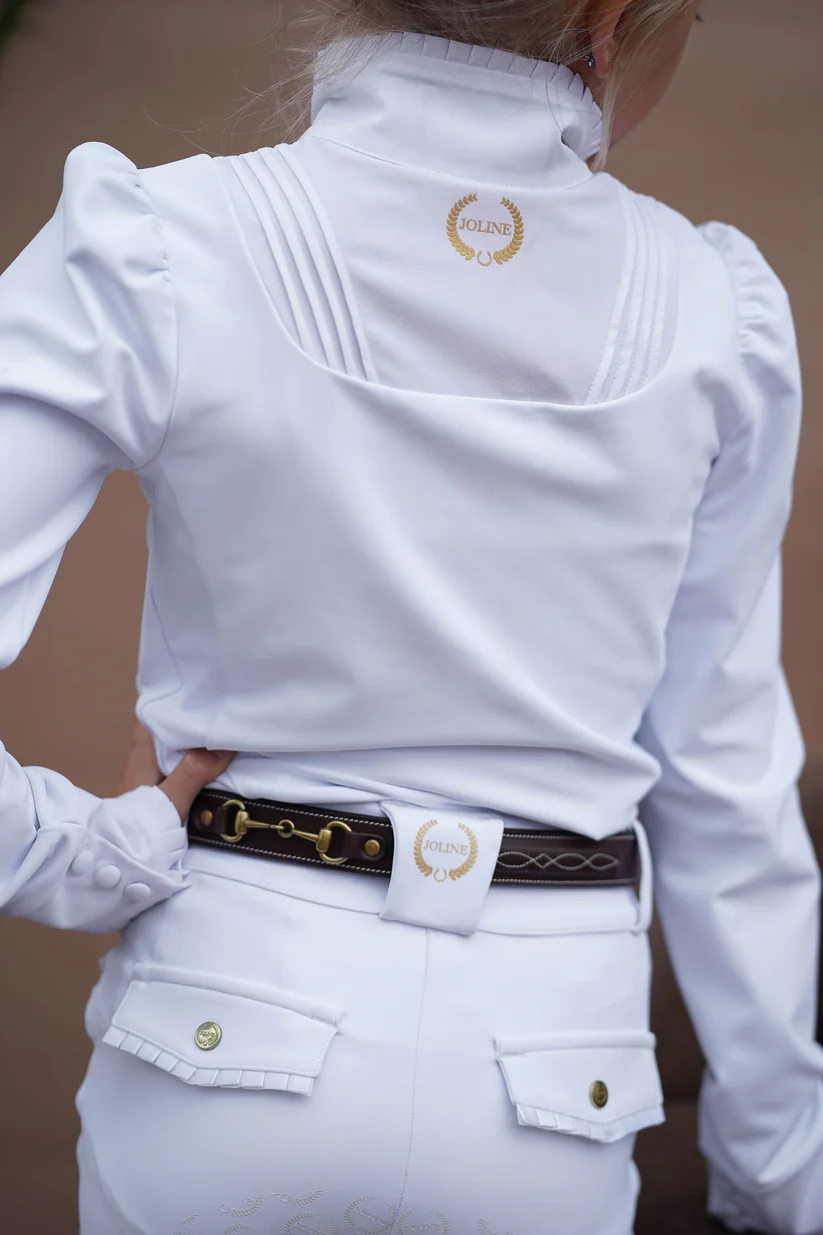 Joline Wedstrijdshirt Josephine lange mouw Wit - Afbeelding 2
