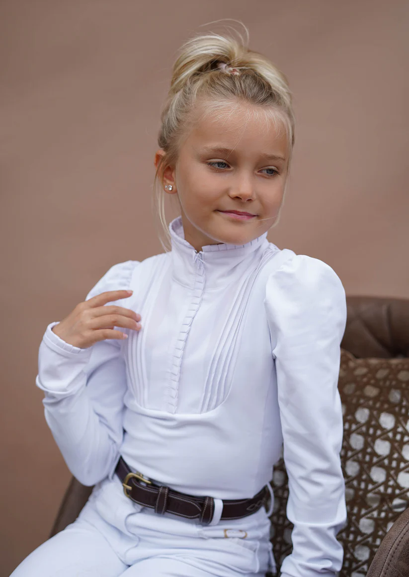 Joline Wedstrijdshirt Josephine lange mouw Wit - Afbeelding 3