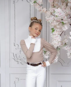 Joline Wedstrijdshirt Josephine Lange mouw Beige