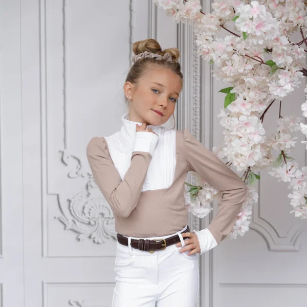 Joline Wedstrijdshirt Josephine Lange mouw Beige