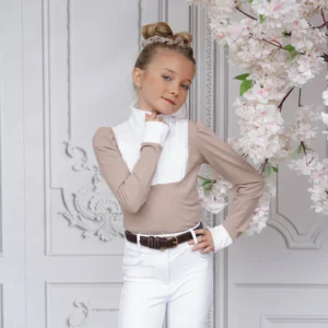 Joline Wedstrijdshirt Josephine Lange mouw Beige