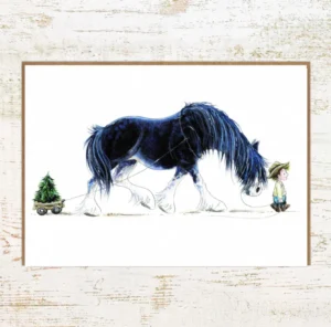 Wenskaart Pony Nut - All Ye Faithful