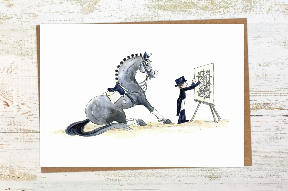 Wenskaart Pony Nut - Halt At X