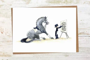 Wenskaart Pony Nut - Halt At X