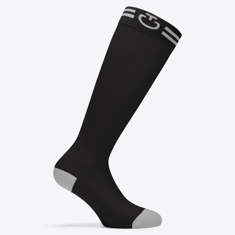 Cavalleria Toscana Sokken Jacquard Logo Black 9999 Unisex