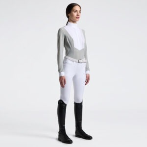 Cavalleria Toscana Wedstrijdshirt American LS Belgian Block 5T00 Dames