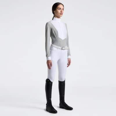 Cavalleria Toscana Wedstrijdshirt American LS Belgian Block 5T00 Dames