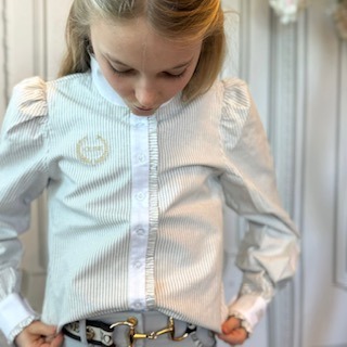 Joline Blouse Maxime Iris Grey