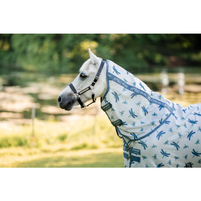 Amigo Vliegendeken Bug Rug Plus Pony Dragonfly Print - afneembare hals