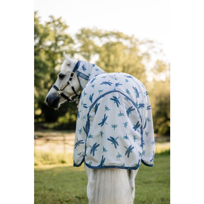 Amigo Vliegendeken Bug Rug Plus Pony Dragonfly Print - afneembare hals