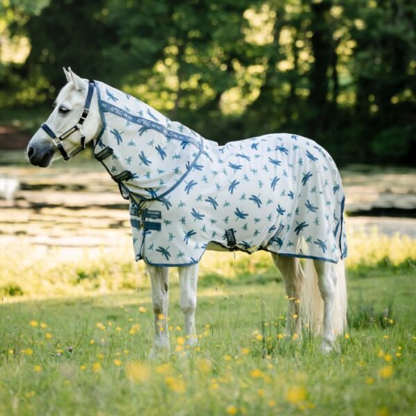 Amigo Vliegendeken Bug Rug Plus Pony Dragonfly Print - afneembare hals