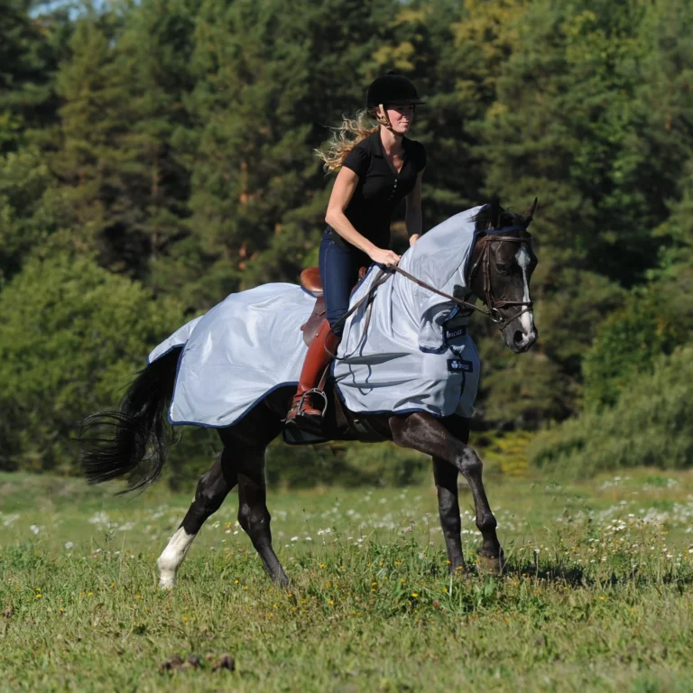Bucas Buzz-Off Riding Blue