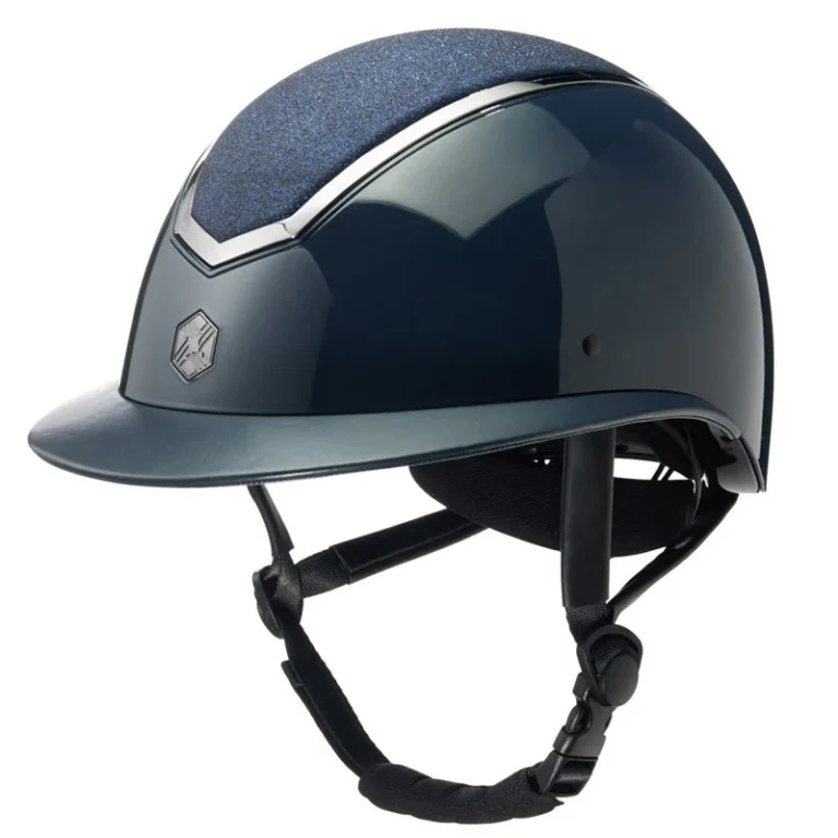 Charles Owen Kylo Sparkly Navy Gloss Wide Peak Mips