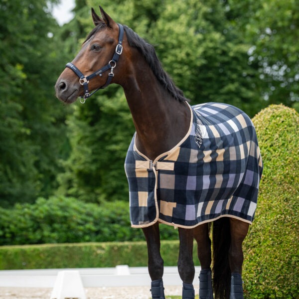 Eskadron Zweetdeken Fleece Check Navy Blue Classic Sports