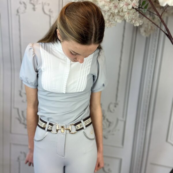 Joline Wedstrijdshirt Josephine Iris Grey korte mouw